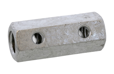 鉄 横穴つき異径高ナット(ねじ違径変換用)(ミリ・インチねじ用)